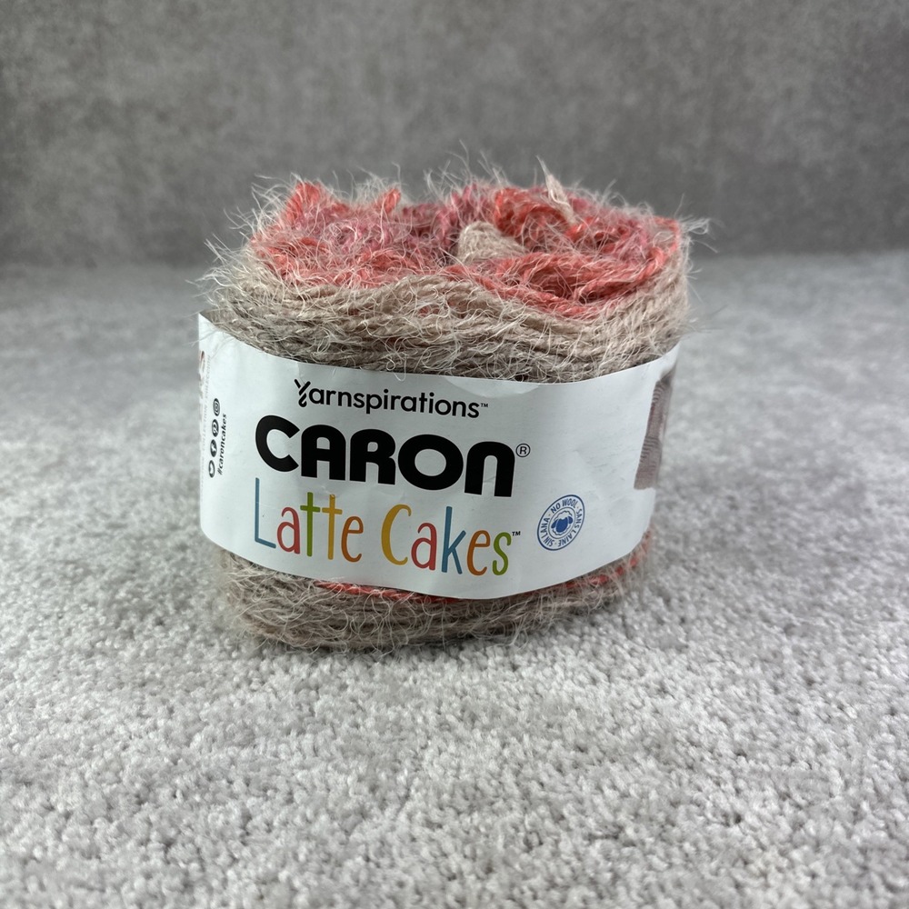Caron Latte‎ Cakes Yarn "Red Macaron" 8oz Lovely Layers 22001 291222 2022-06-020